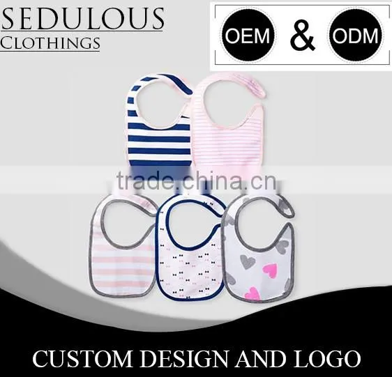 Square Shape Baby Bibs With Customized Stylish and Soft Printing Designs