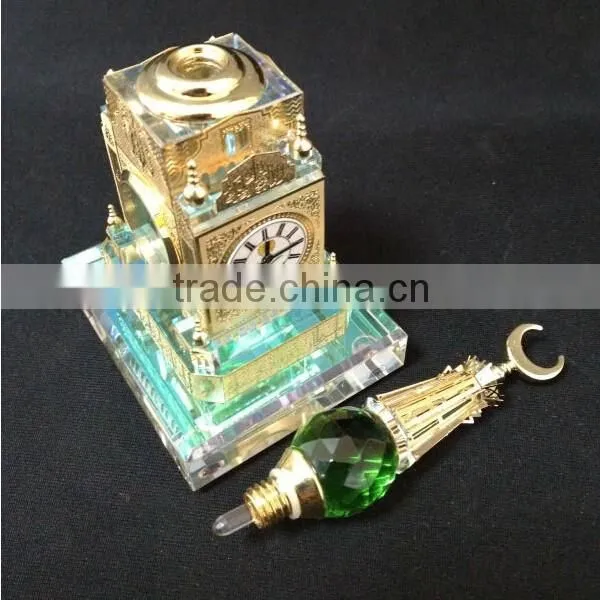 Wholesale Saudi Royal Makkah Clock Tower Crystal Model Manufacture For Makkah Souvenir photo-3