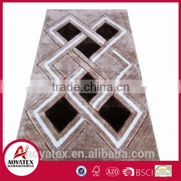 Plush Shaggy Carpet Door Mat 100% Polyester Shaggy Plain Carpet photo-5