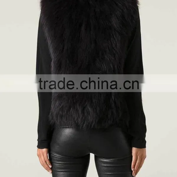 YR881 Tongxiang Fur Garment Factory Women New Arrival Knit Fox Fur Vest photo-5