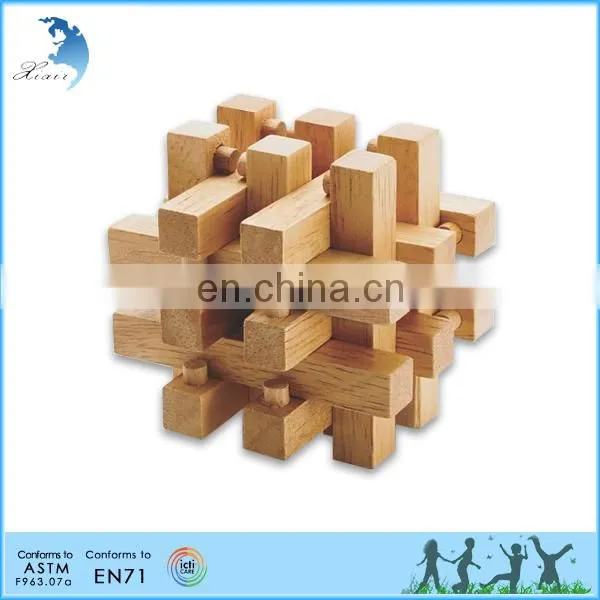 Chinese Supplies Promotion Nursery School Toy Cube 3d Wooden Puzzle photo-4