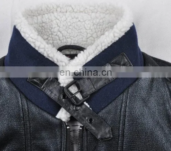 2017 Latest Design Mens Handsome Padded pu Leather Jacket Motrocycle photo-5