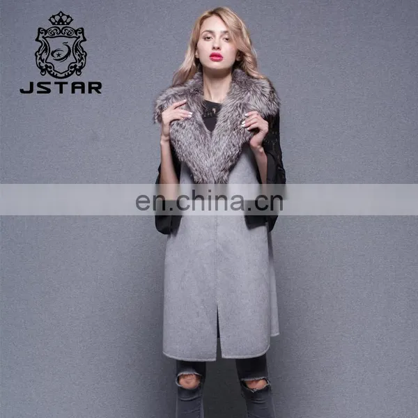 Ladies New Style Cashmere Vest With Sheep Curly Fur Trimming Pros And Cons To Wear photo-3