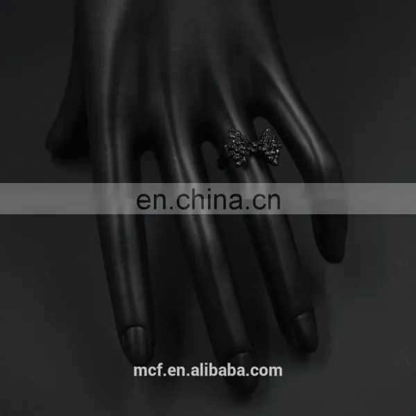 MCR-0045 Fashion Latest Black Novel Ring Designs for Women photo-2