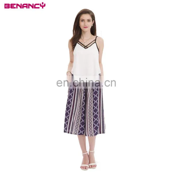 Plisse Chiffon Zigzag Print Crepe Skirt Pleated Skirt Guangzhou photo-5