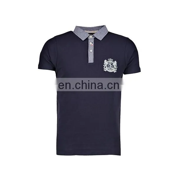 Customized Fashion Mens Clothes Emboridery Logo High Quality 2016 Polo Shirt Design photo-3