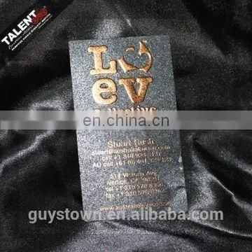Custom New Design Embossed LOGO Paper Business Name Card photo-2
