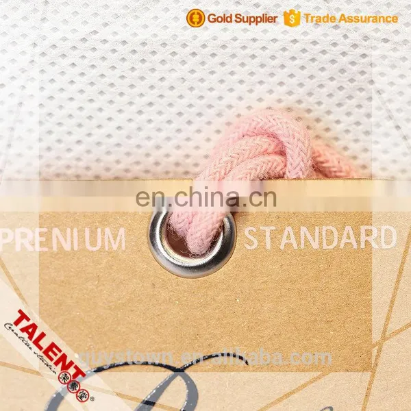 Custom Printed Kraft Paper Garment Hang Tag With Metal Eyelet Cotton String photo-3