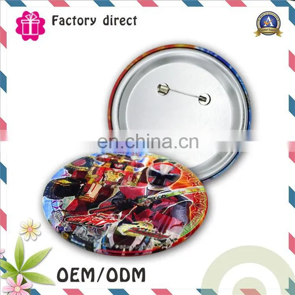 Custom OEM Design LOGO Printing 3D Tin Button Badge photo-3