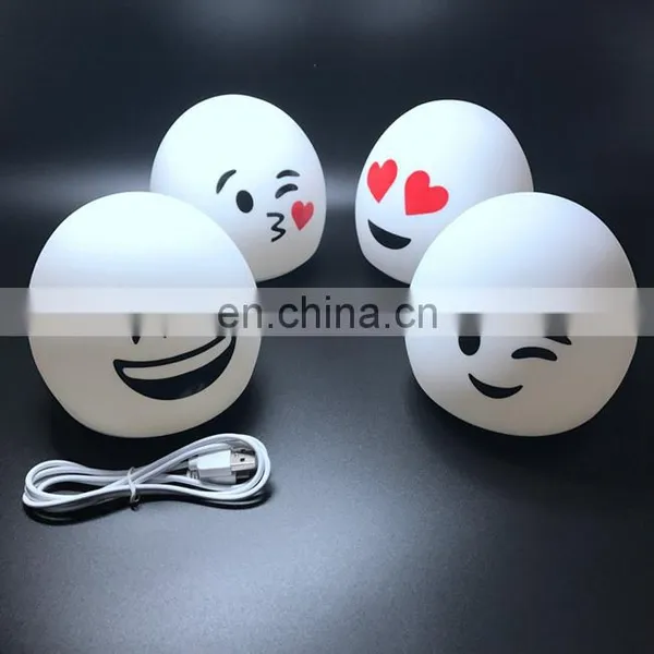 2017 Colorful Silica Gellamp Led Silicone Light Ball Emotion Lamp for Night photo-5
