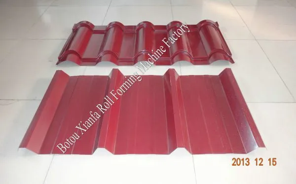 Corrugated Double Profile Roof Roll Forming Machine photo-5