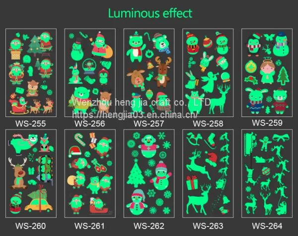 Christmas Carnival Party Luminous Stickers Personalized Fashion Environmentally Friendly Luminous Lasting Tattoo Stickers photo-4