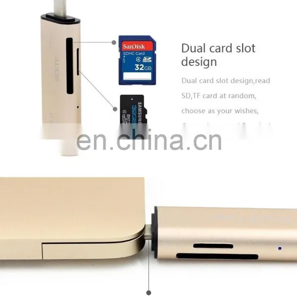 USB 3.1 Type-C Male To USB 3.0 OTG TF SD Female Adapter Card Reader photo-3