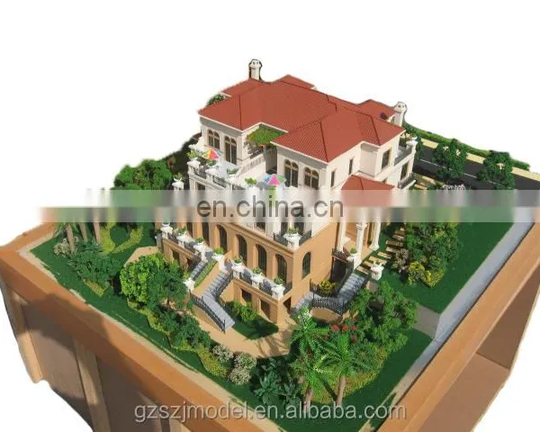 European Style 1:75 Miniature Scale Model House , Model Maker Supply photo-3