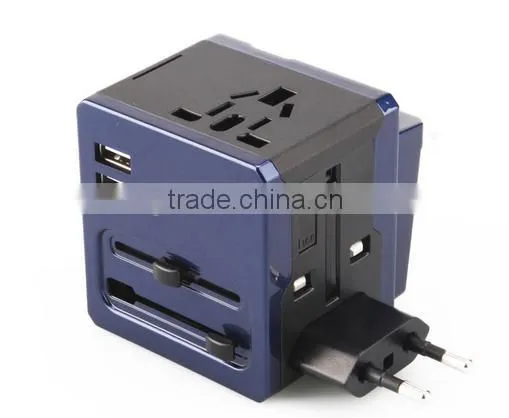World Travel Adapter With Dual USB Charging Ports photo-4