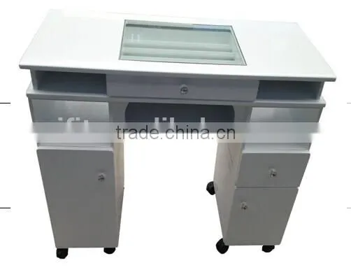 Nail Salon White Manicure Table for Sale photo-5