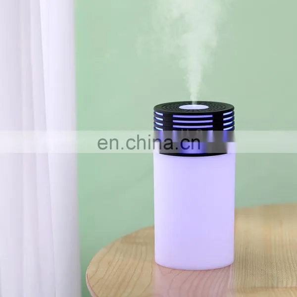 H2o Spray Mist Maker Double Wet Fogger Aroma Diffuser Essential Oil Car Air Humidifier Mini Ultrasonic 300ML LED Light Usb OEM photo-5
