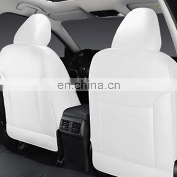 Black Orange Intermediate True Genuine Leather Back Rear Row Wrapped Luxury Car Modify Seat Cover Fit for Tuc Son 2021 2022 photo-5