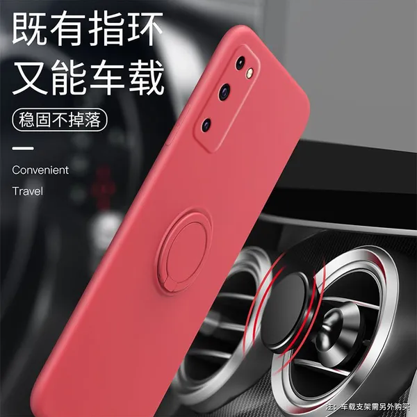 Wholesale A12 A42 A22 A13 A23 A20 A30 Seminal Foramen Mobile Phone Case Silicon Ring Holder for Samsung S20 Ultra S20 S30 photo-5