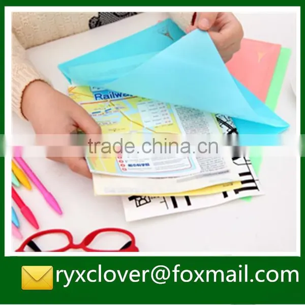 Promotional Gifts PP Plastic Colorful File Folder/A4 Size L Shape Folder photo-3