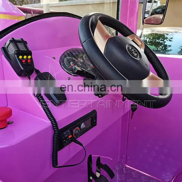 China Professional Manufacturer Park Trackless Train Electric Rides Tourist Train for Sale photo-3