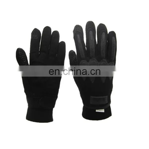 Black Protective Mechanic Working Gloves for Mechanical Engineer