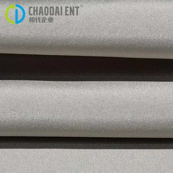 Grayish Green Dyed Woven Ocean Cycle 68gsm 290T 100%OCEAN RPET Recycled Polyester Pongee Fabric for Winter Cotton Down Jacket photo-3