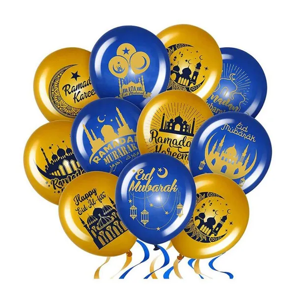 Wholesale Happy EID Party Decoration Latex Ballon Globos Custom Printed Ramadan Mubarak Globo Balloon photo-3