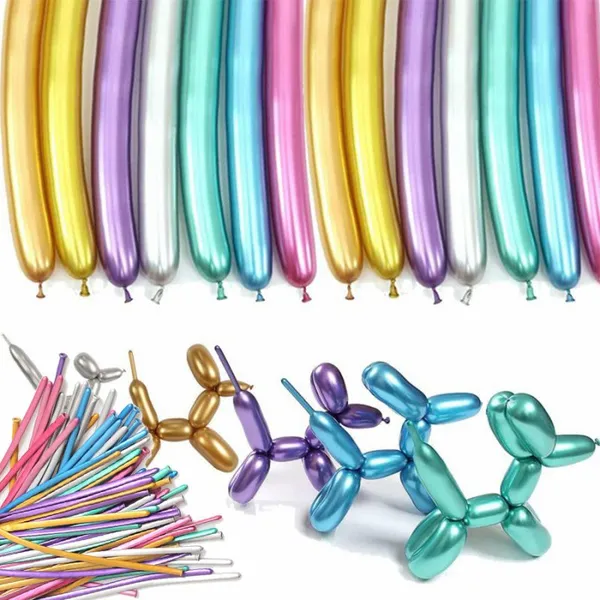 Wholesale 100pcs a Pack Cb260 Colorful Latex Helium Modeling Party Diy Magic Long Balloon for Birthday Decoration photo-4
