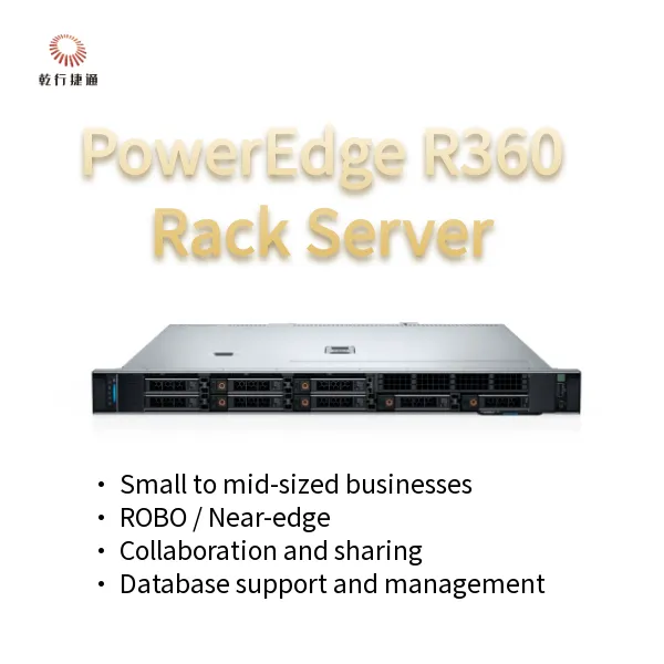 PowerEdge R360 1U Rack Server With Intel Xeon 6300 Series, 128 GB DDR5 Memory, and GPU Support photo-2