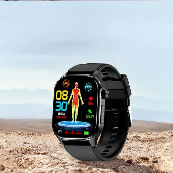 Смарт-часы ET580 с функцией BT Call и ЭКГ, с дисплеем AMOLED, с функцией измерения температуры тела