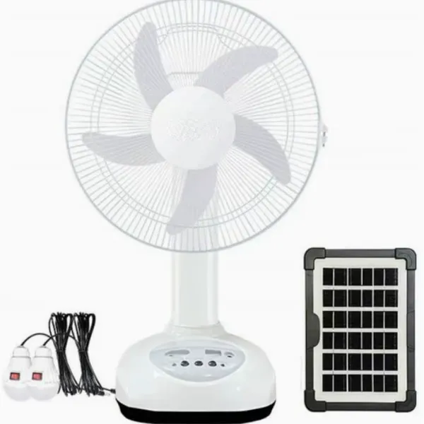 Solar-powered Fan, 16-inch Solar Table Fan With Rechargeable Battery Electric Fan/solar Fan（Wechat:13510231336）
