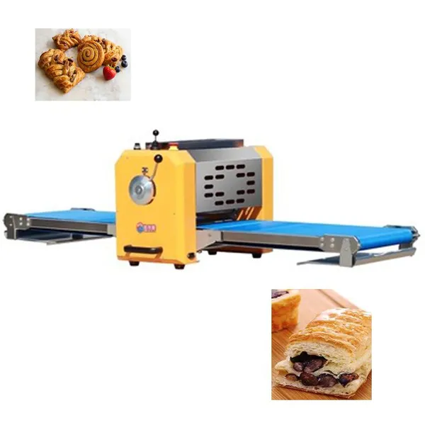 SN-QDMECH Commercial Electric Bakery Bread Croissant Dough Sheeter Pastry Roller Machine Puff Making Equipment