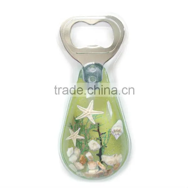 Resin Promotional Sealife Scenery Plastic Beer Funny Wholesale Bottle Opener