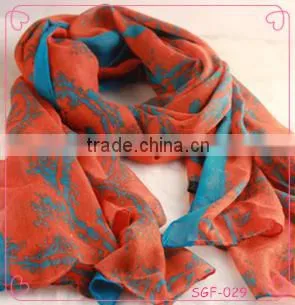 High Quality Custom Printed Silk Scarves for Women