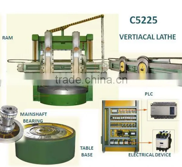 C5263 China Double Column Manual Vertical Lathe Machine Or VTL photo-2