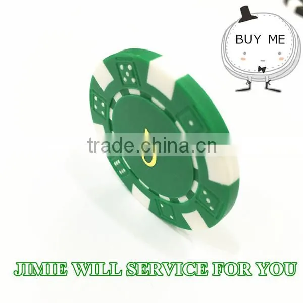 Casino Plastic Magnetic Poker Chips With Gold Stamping photo-2