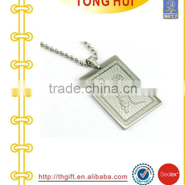 Tiger Dog Tag Necklace Factory Imitation Jewelry