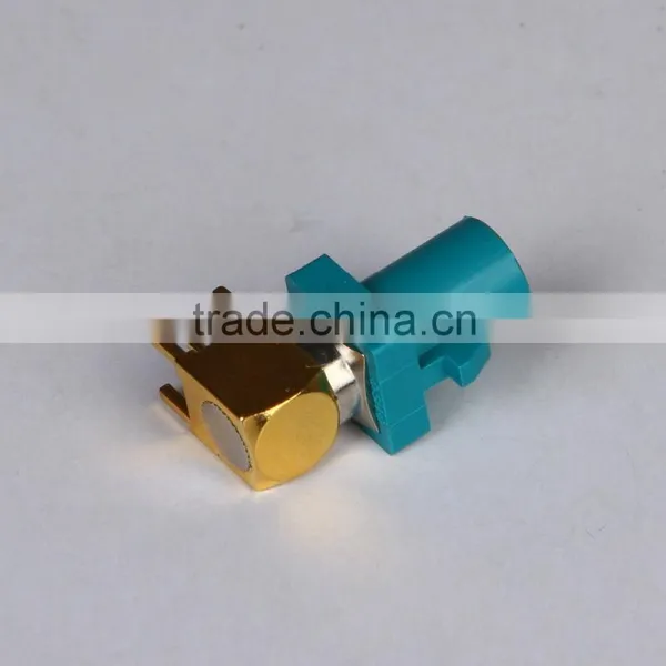 Fakra "Z" Plug Male PCB Right Angle RA Waterblue /5021 Neutral Coding photo-4