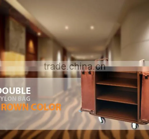 Hotel Trolley Room Service Cart With Two Bags photo-2