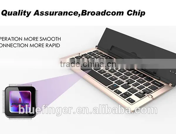Multifunctional Aluminium Alloy Foldable Bluetooth3.0 Keyboard With High Quality