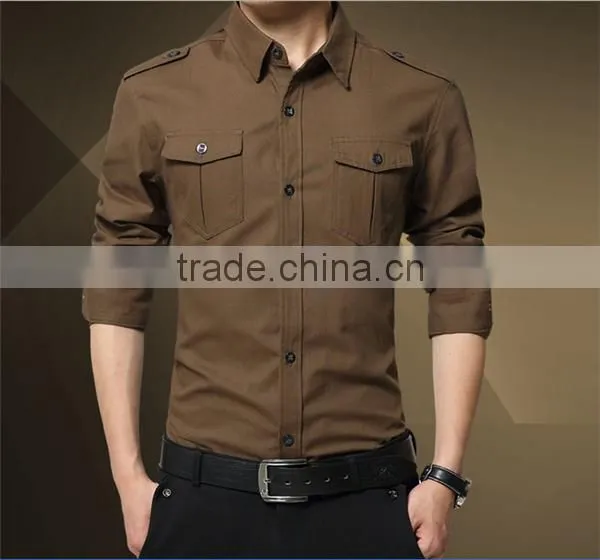 Factory Top Quality Cheap Price Cotton Custom Man Shirt photo-3