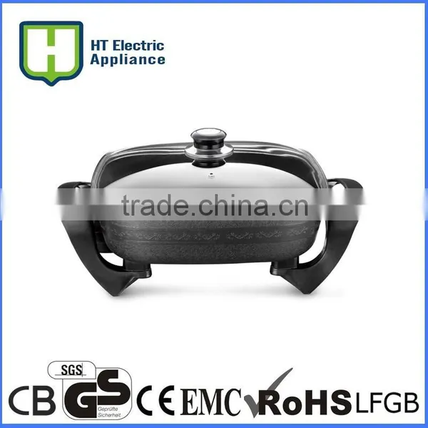 Doule Coating Electric Pan Electric Grill Flat Pan Fishing Pan photo-2