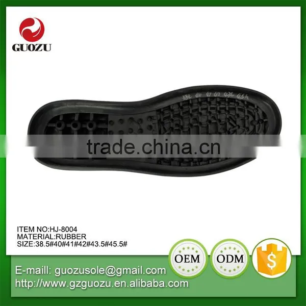 Black Color Flexible Working Labour Rubber Outsoles photo-2