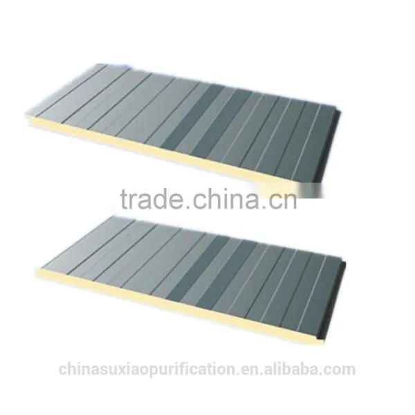 Fire-proof Polyurethane sandwich steel plate for air cleaning project