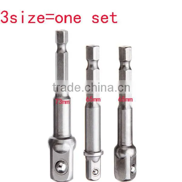 2set/6pcs 1/4 Inch Hex Driver Bit Power Drill Socket Driver Extension Adapters 1/4 3/8 1/2 Inch AR-47 photo-2