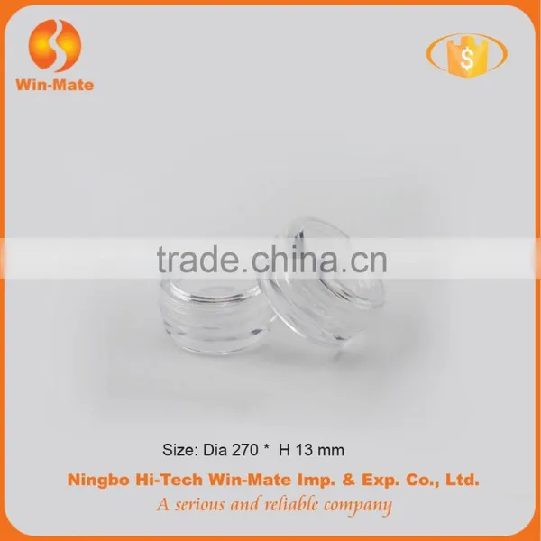 5.4g Cute Small Hyaline Plastic Empty Round Powder Container photo-4