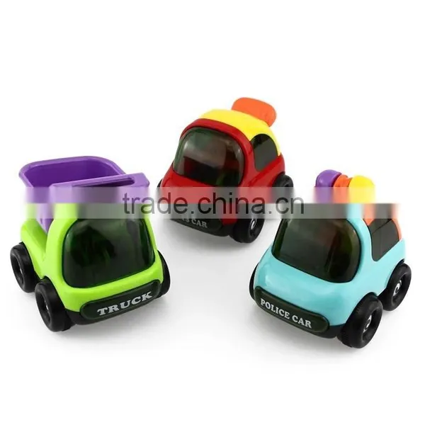 Funny 1PCS Vehicle Model Free Wheel Plastic Diecast Kids Toys Car photo-5