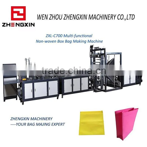 ZXL-C700 Non woven Box Bag Making Machine shopping bag eco bag making machine