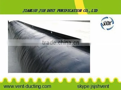 Pvc Coated Fabric Air Duct in Black Color